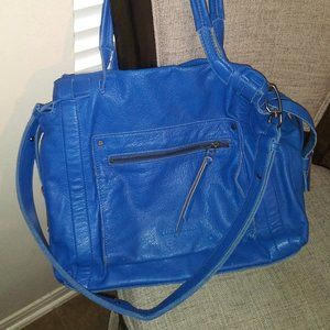 Liebeskind Bright Blue Leather Shoulder Bag Purse